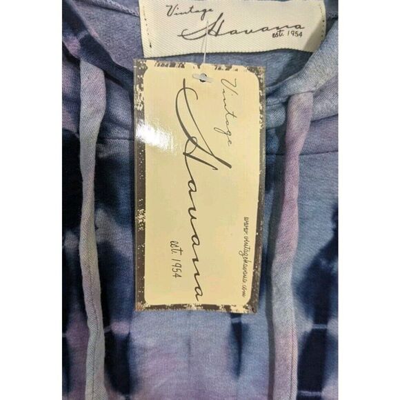 Vintage Havana Sweater Hoodie Tie Dye Pullover Comfy Long Sleeve Oversized Small - Picture 9 of 9